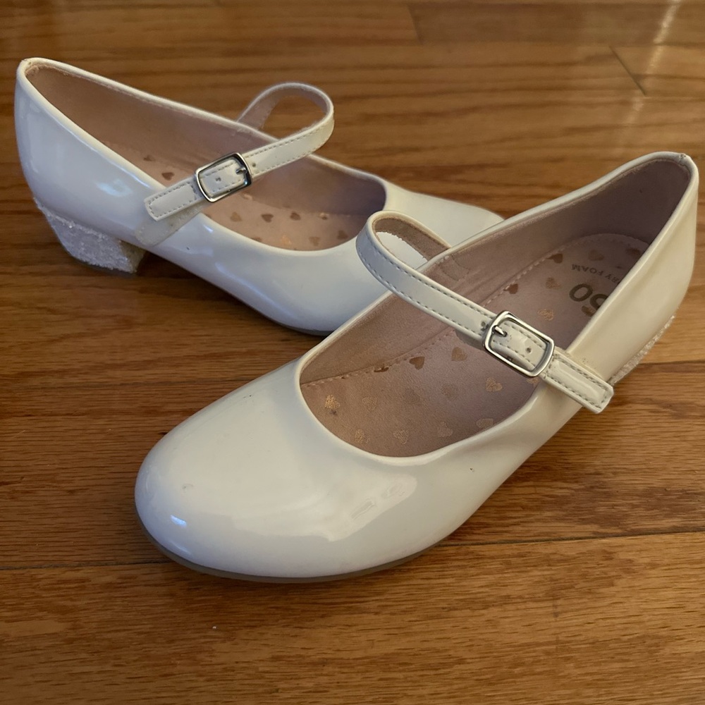 Elegant White Kids' Mary Jane Shoes
